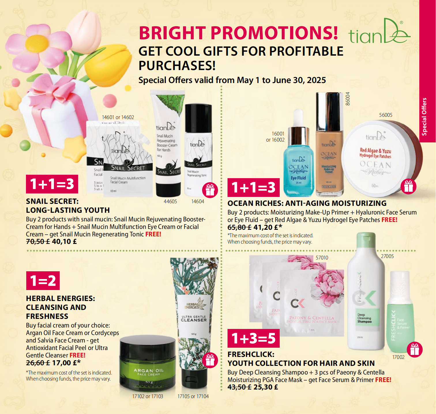 Tiande promotions